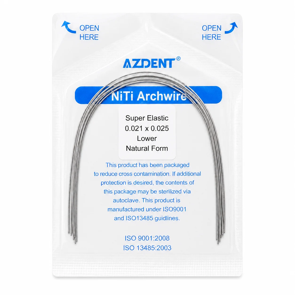 ARCOS NiTi SUPER ELASTIC 21X25 INF