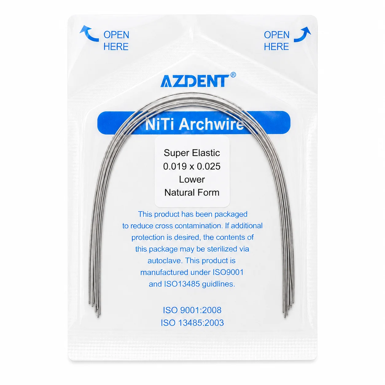 ARCOS NiTi SUPER ELASTIC 19X25 INF