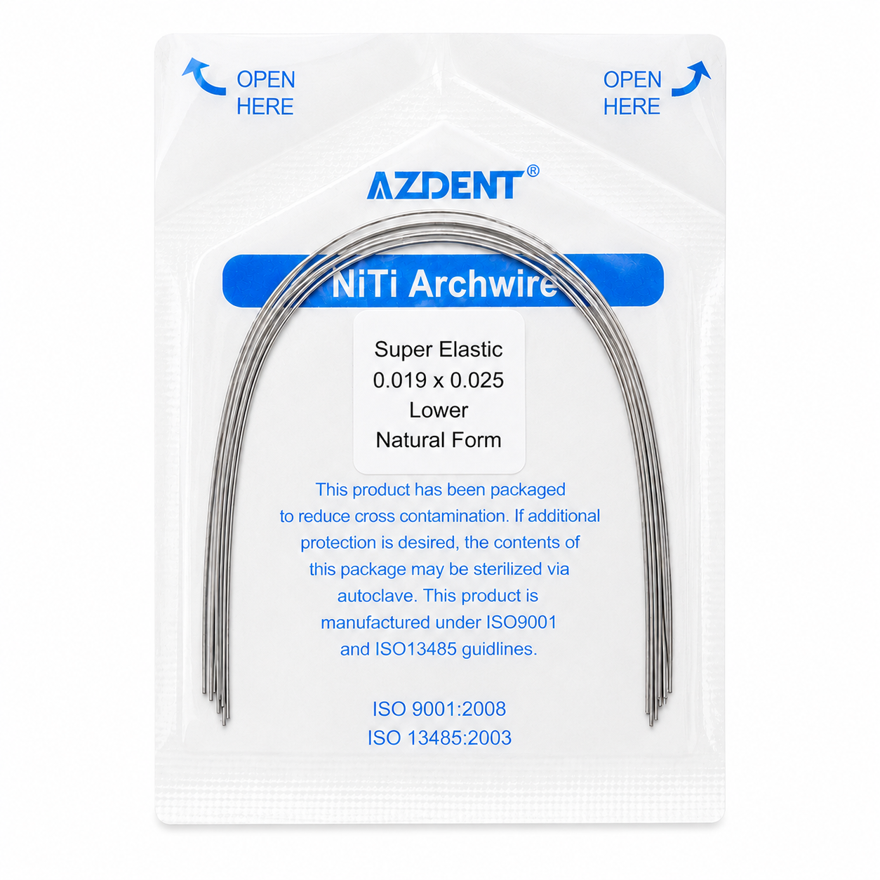 ARCOS NiTi SUPER ELASTIC 19X25 INF