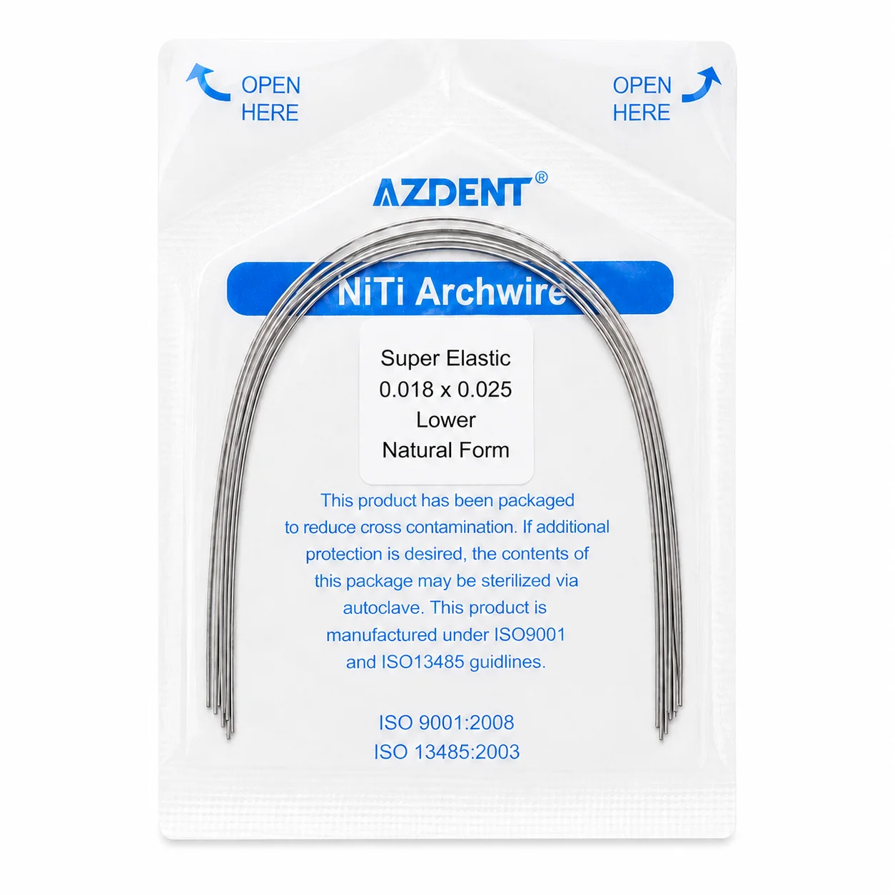 ARCOS NiTi SUPER ELASTIC 18X 25 INF