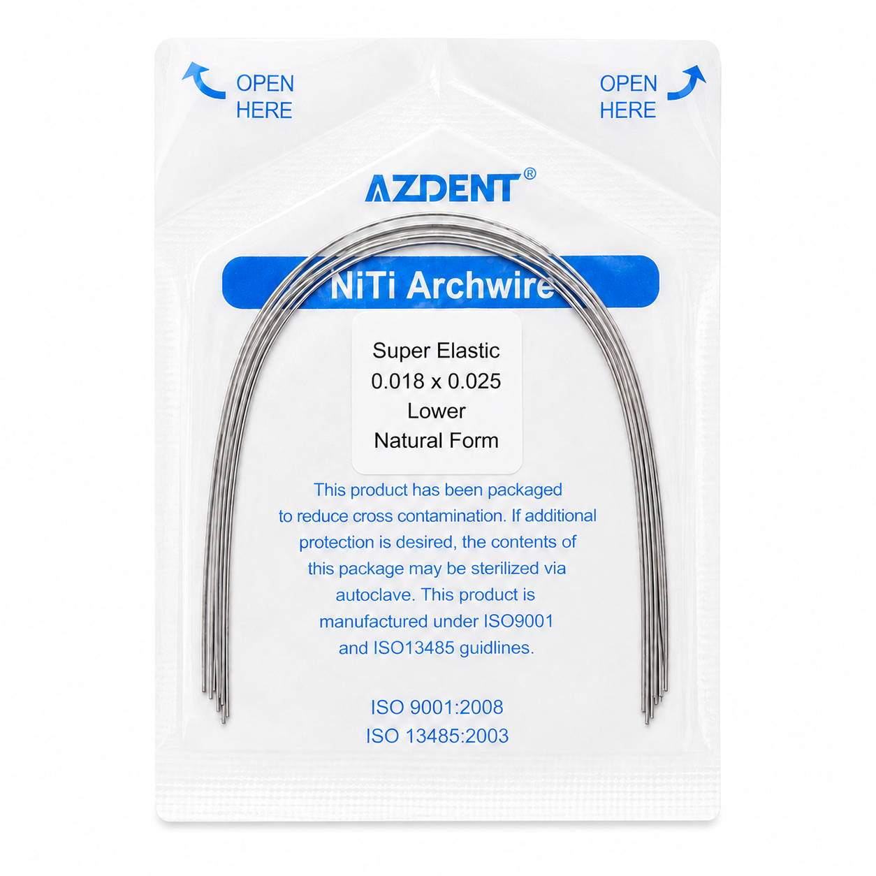 ARCOS NiTi SUPER ELASTIC 18X 25 INF