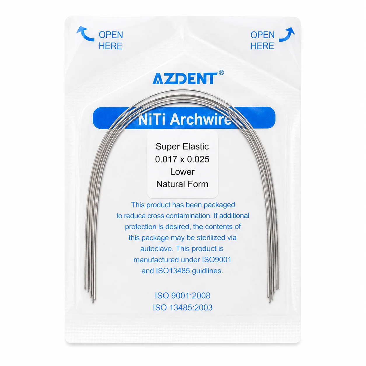 ARCOS NiTi SUPER ELASTIC 17X25 INF