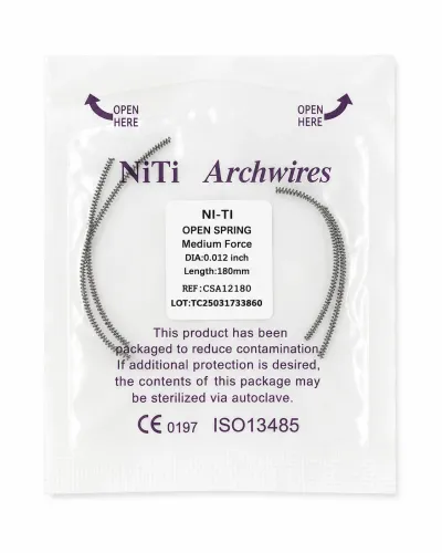 NiTi OPEN COIL 18 cm (7 in)